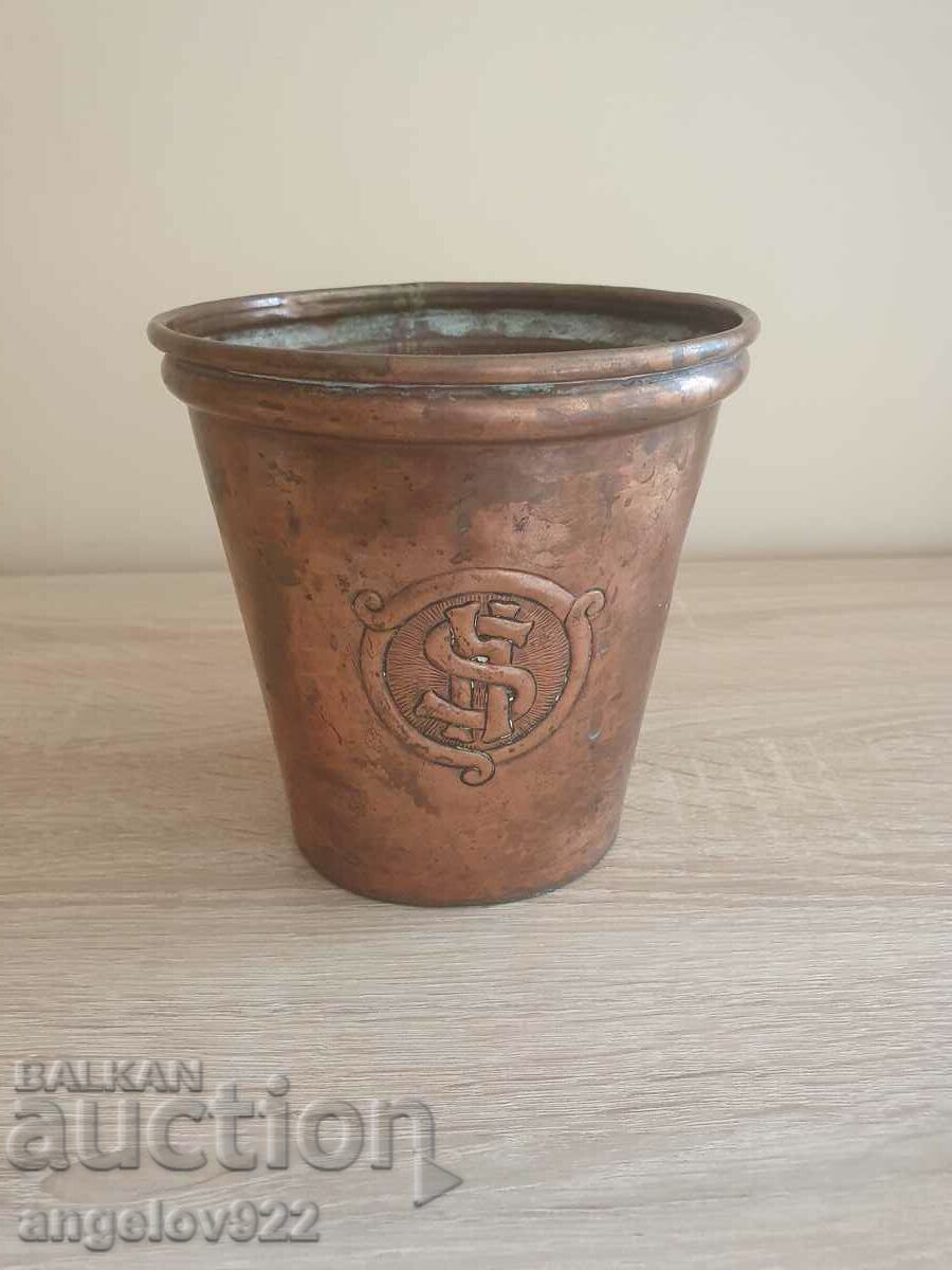 Old copper bowl handmade!