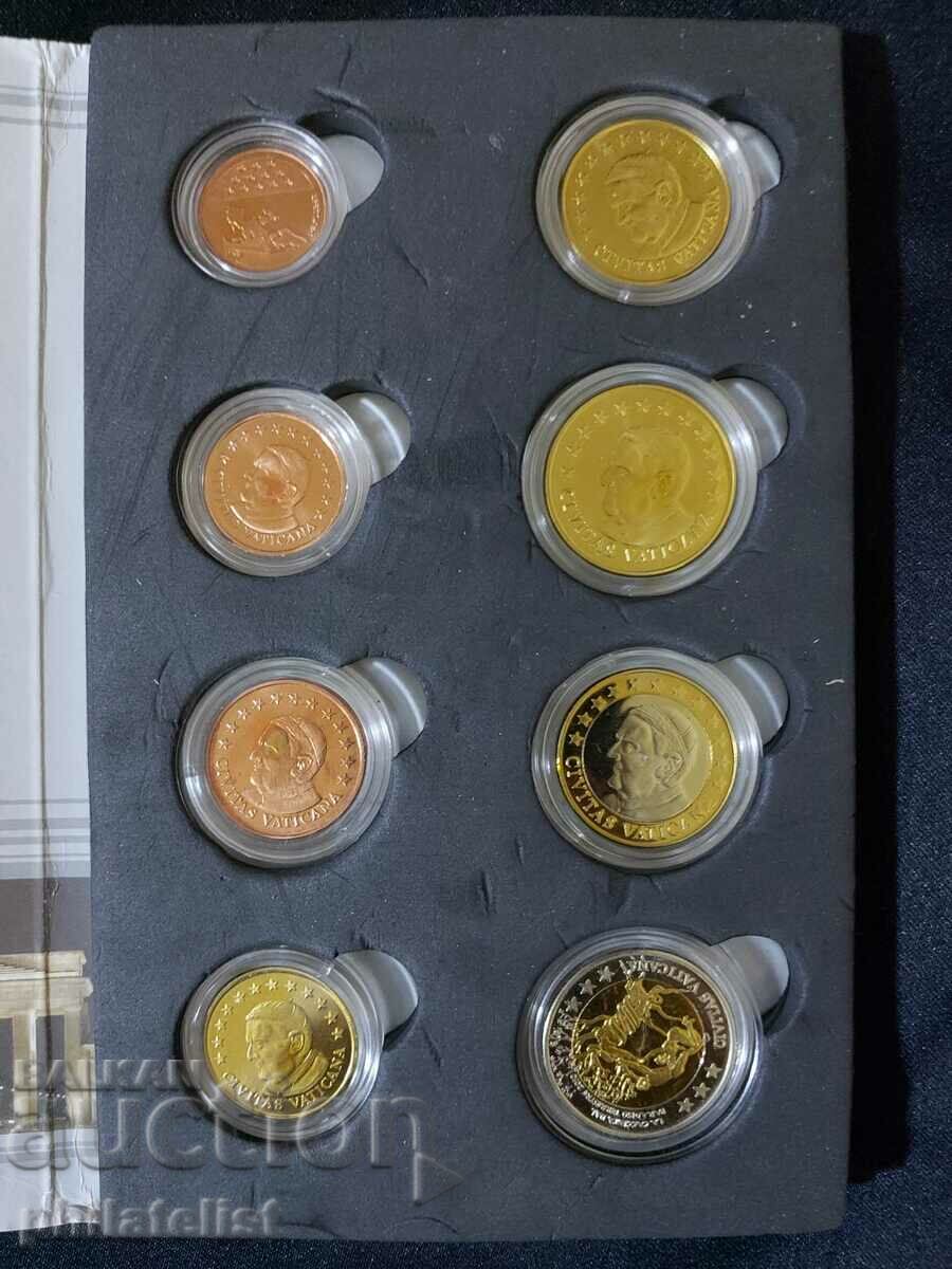 Trial Euro Set - Vatican 2010 II, 8 coins with price 25.00 BGN | € 12.78 Trial Euro Set - Vatican 2010 II, 8 coins with price 25.00 BGN | € 12.78