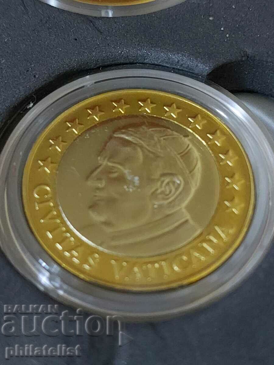 Auction Trial Euro Set - Vatican 2010 II, 8 coins Auction Trial Euro Set - Vatican 2010 II, 8 coins