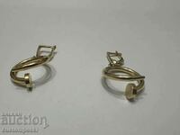 Women's earrings "Piron" made of gold 585. 5.42 g