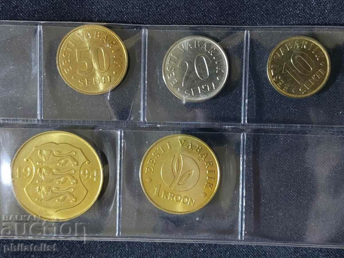 Complete set - Estonia 1994 - 2008, 5 coins with price 22.00 BGN | € 11.25 Complete set - Estonia 1994 - 2008, 5 coins with price 22.00 BGN | € 11.25