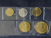 Complete set - Estonia 1994 - 2008, 5 coins