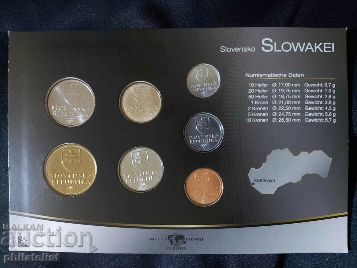 Auction  Slovakia 2002-2007 - Complete set, 7 coins