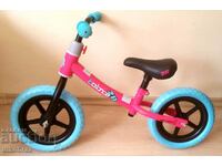 Балансиращ велосипед BALANCE 2B - розов / сини гуми - НОВ