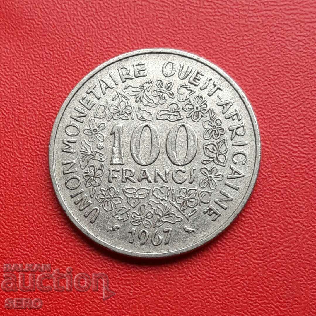 Africa de Vest Franceză - 100 de franci 1967