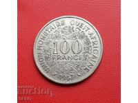 French West Africa-100 francs 1967