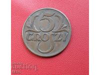 Полша-5 гроша 1938