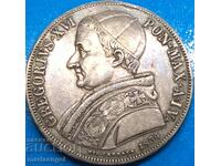 Shield 1834 Vatican Pontiff Gregory XVI silver