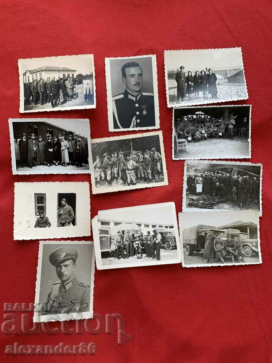 Военни ВСВ Разни 11 бр.стари снимки Лично предаване-Малки