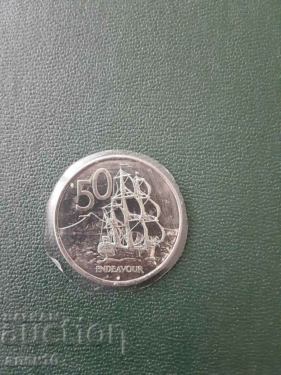 N. Zealand 50 cent 2005