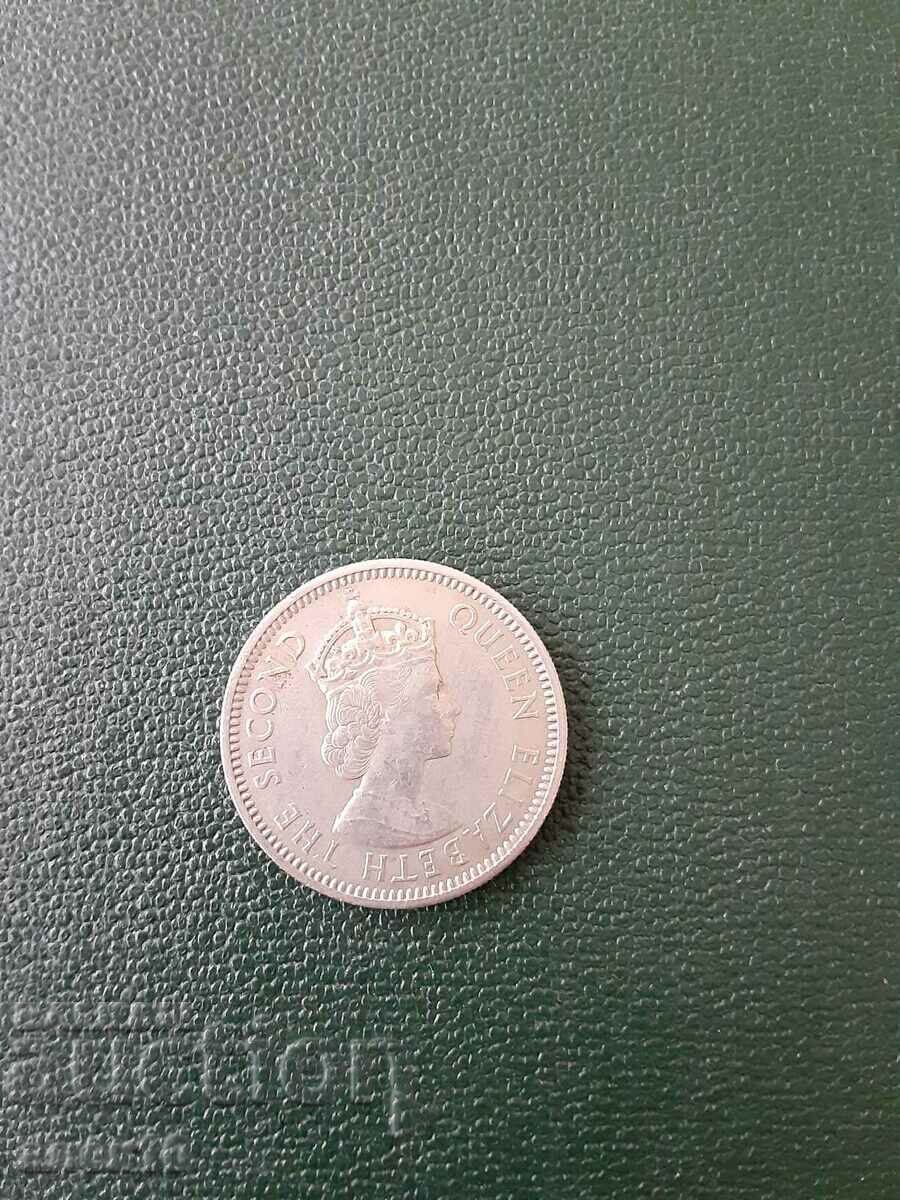 Brit. exp. Caribbean States 25 cents 1965