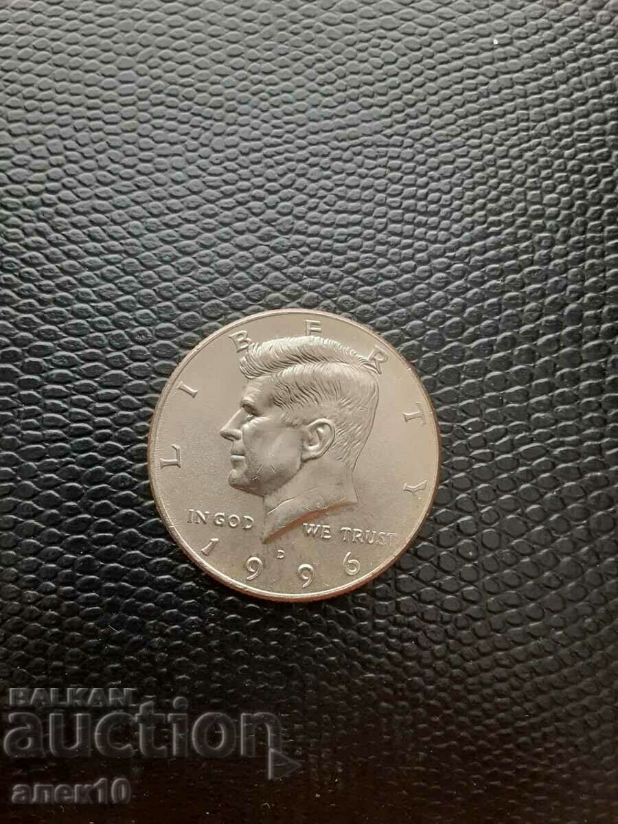 1/2 dolar SUA 1996