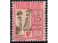 Franse/Guadeloupe-1928-Plată suplimentară-palm avenue, MLH