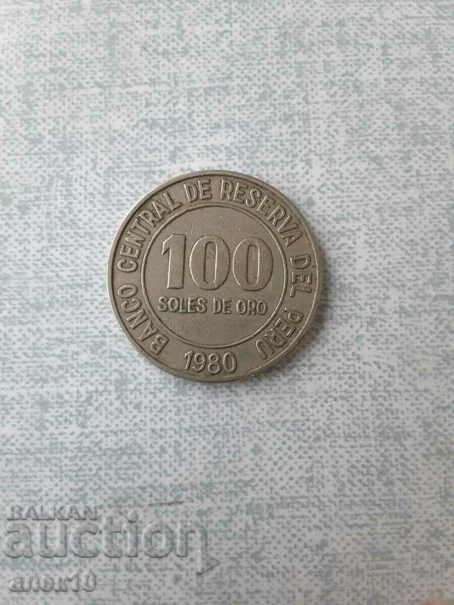 Peru 100 Sol 1980