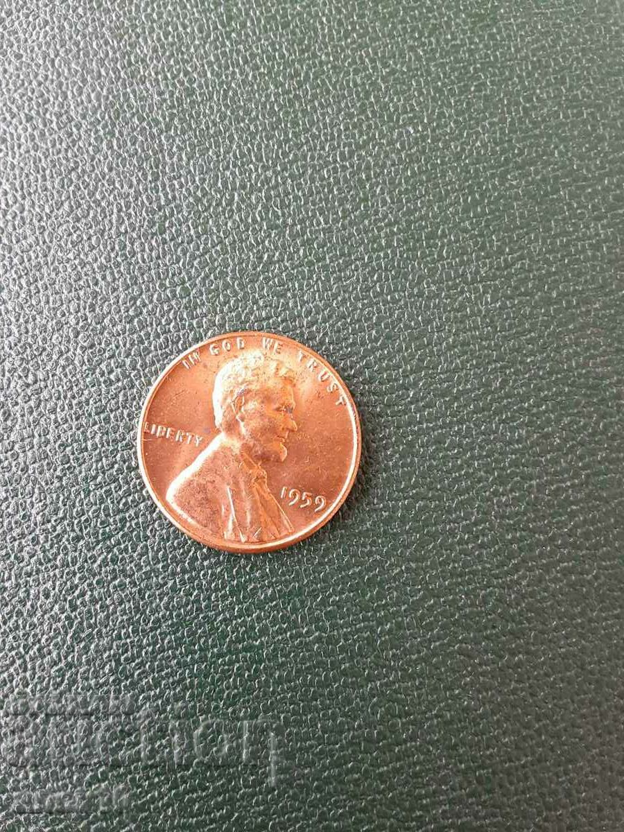 SUA 1 cent 1959