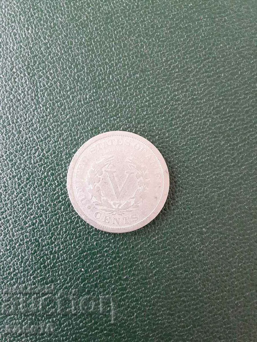 САЩ  5  цент  1906