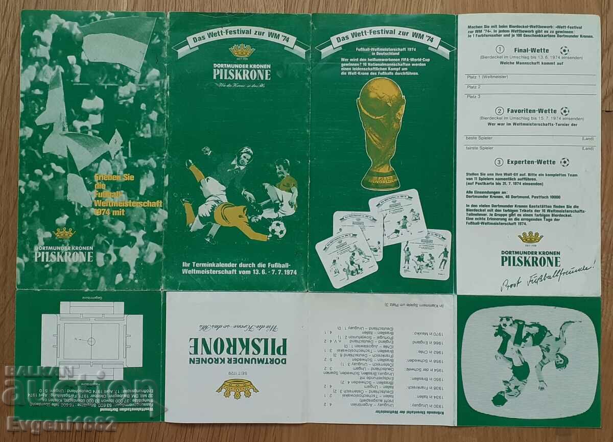WC in Football Germany 1974 Football Program Bulgaria with price 10.00 BGN | € 5.11 WC in Football Germany 1974 Football Program Bulgaria with price 10.00 BGN | € 5.11
