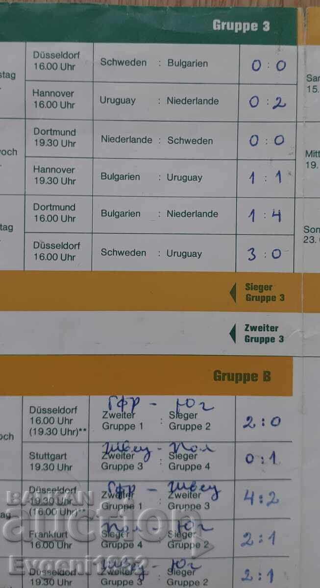 WC in Football Germany 1974 Football Program Bulgaria - 5 WC in Football Germany 1974 Football Program Bulgaria - 5