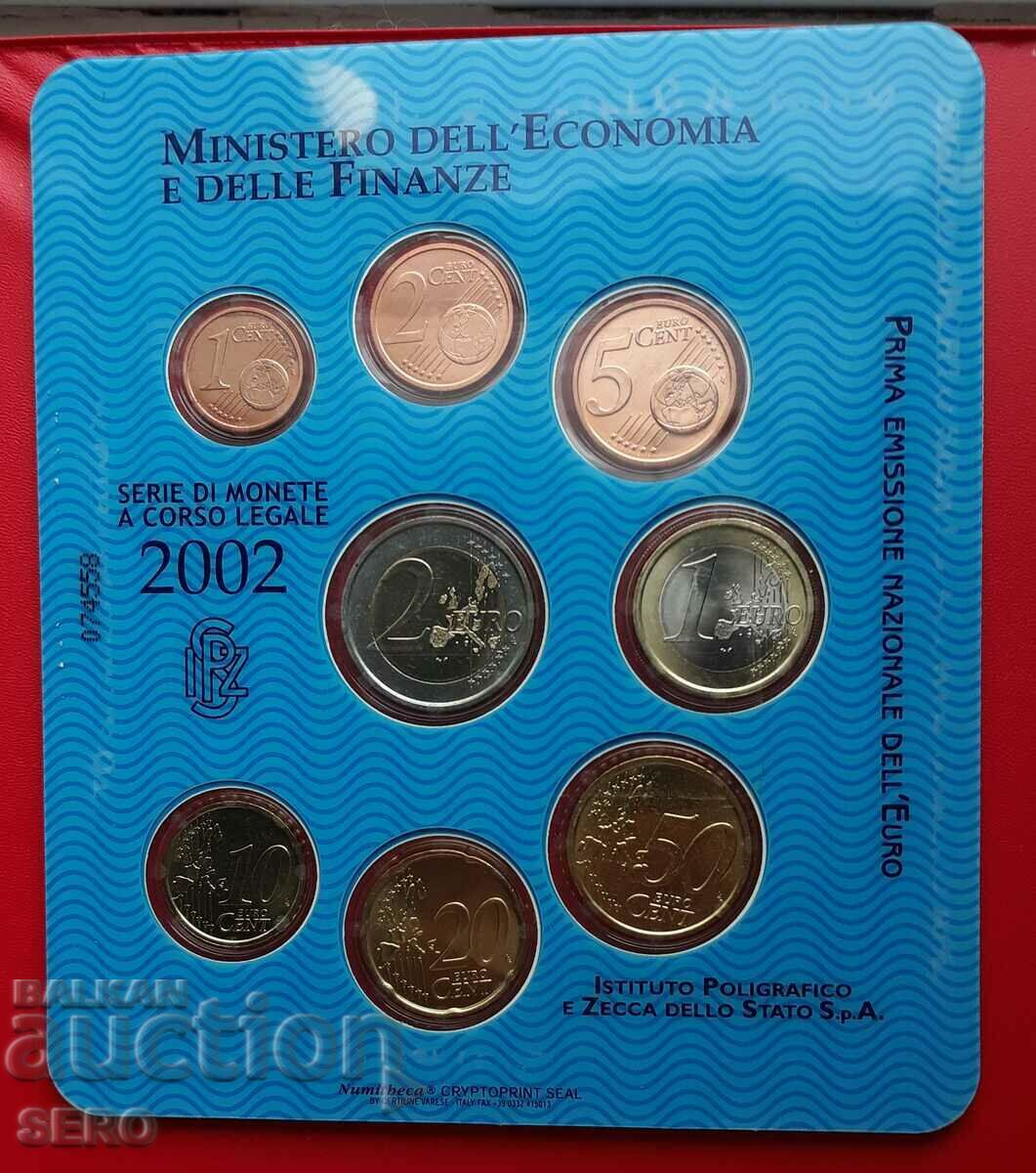 Italy-SET 2002 of 8 euro coins