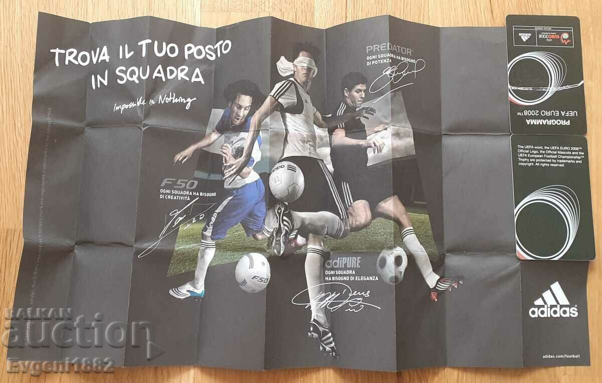 Auction  EURO 2008 Football Program Adidas Autographs