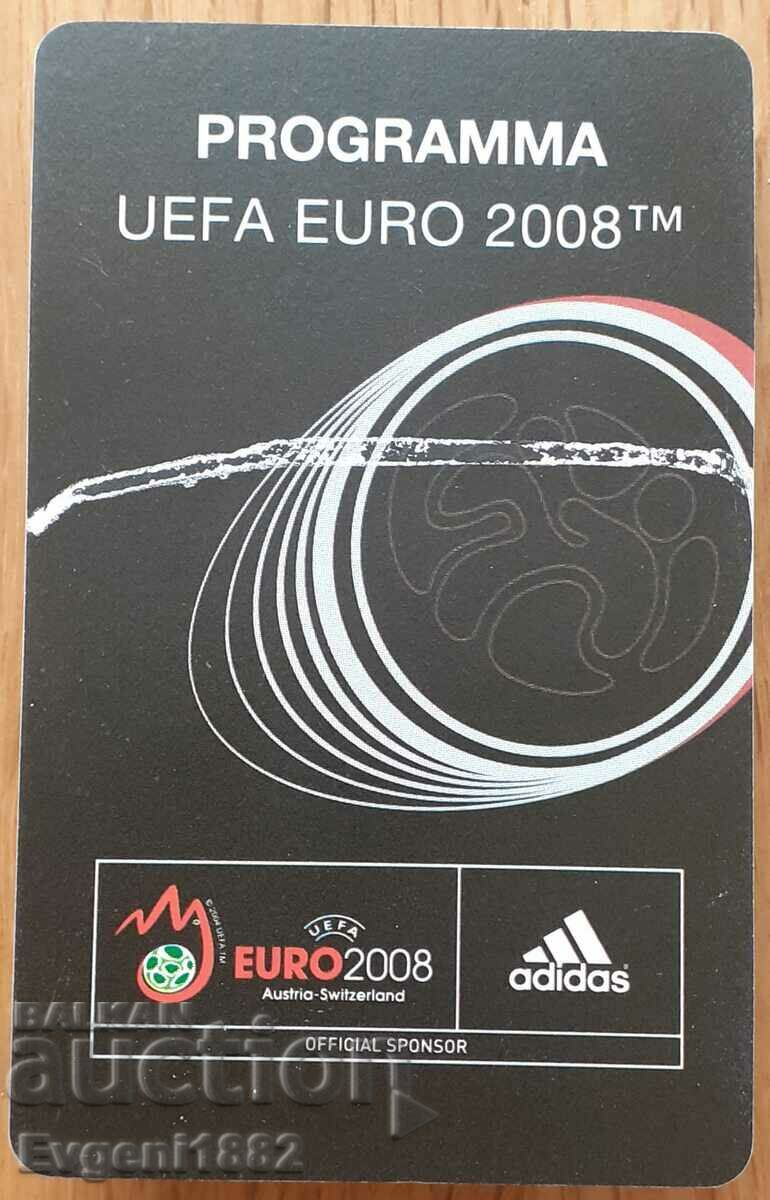 ЕВРО 2008 Футболна Програма Адидас Автографи