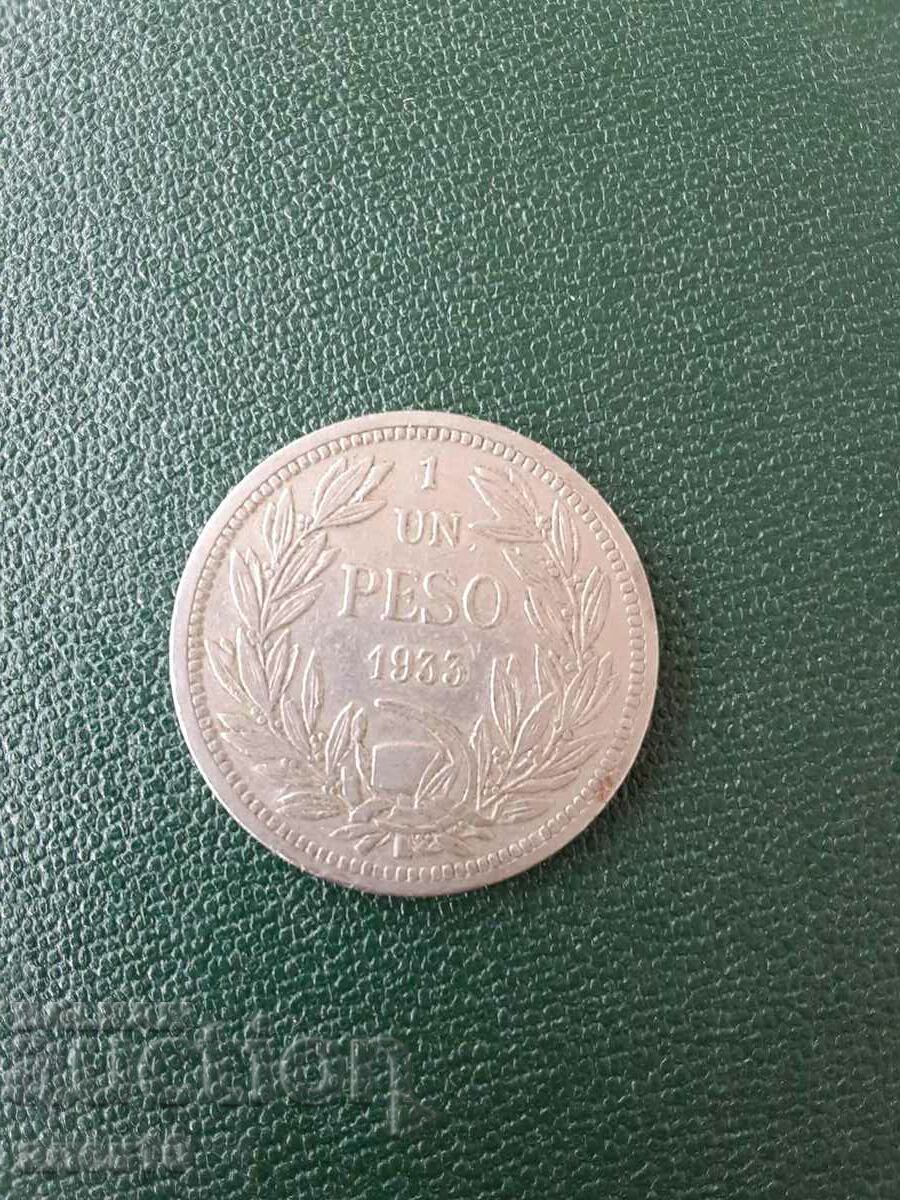 Chile 1 peso 1933