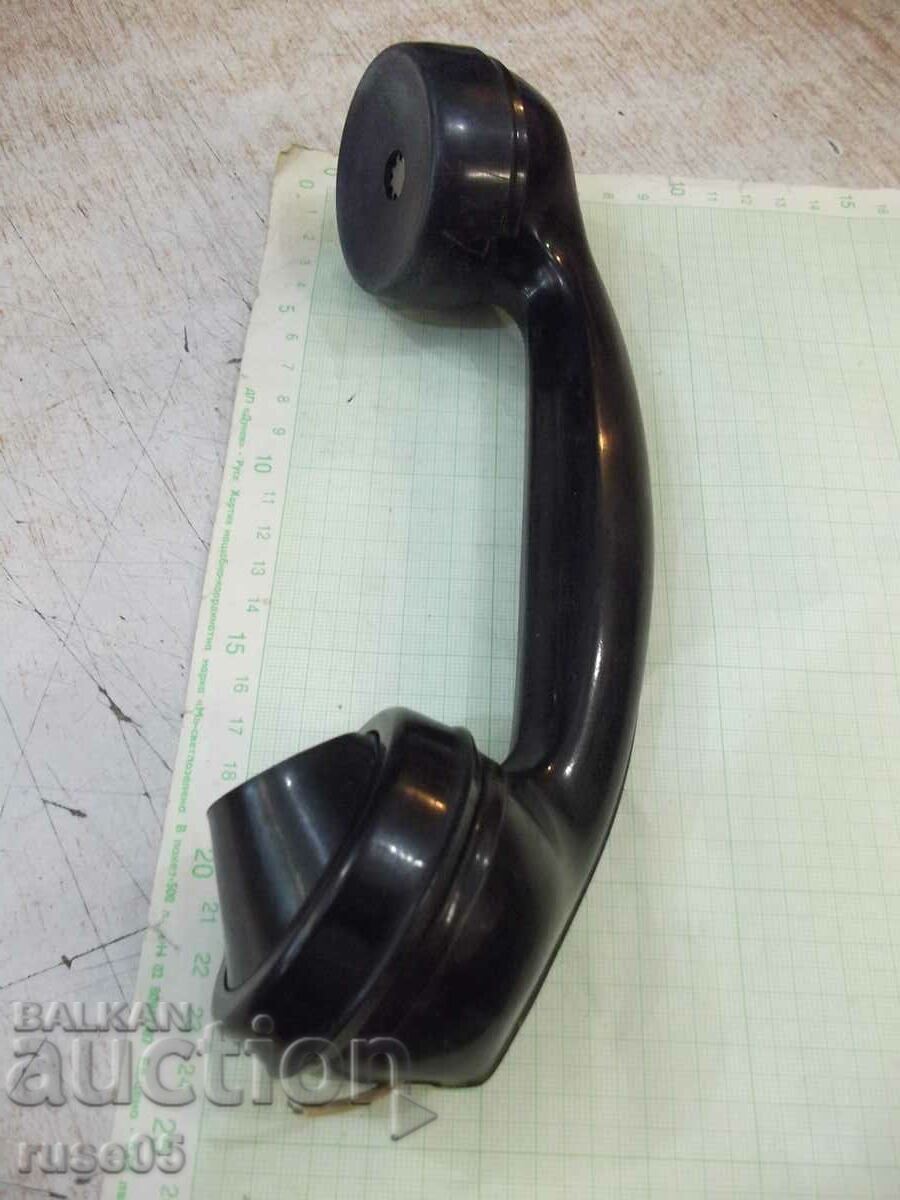 Auction Telephone handset old bakelite black Auction Telephone handset old bakelite black