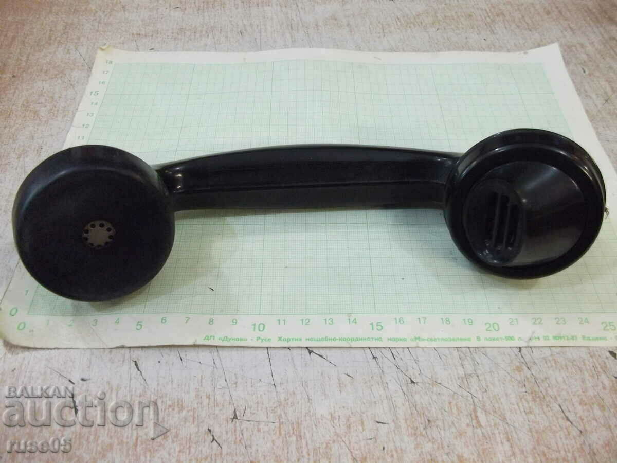 Telephone handset old bakelite black - 6 Telephone handset old bakelite black - 6