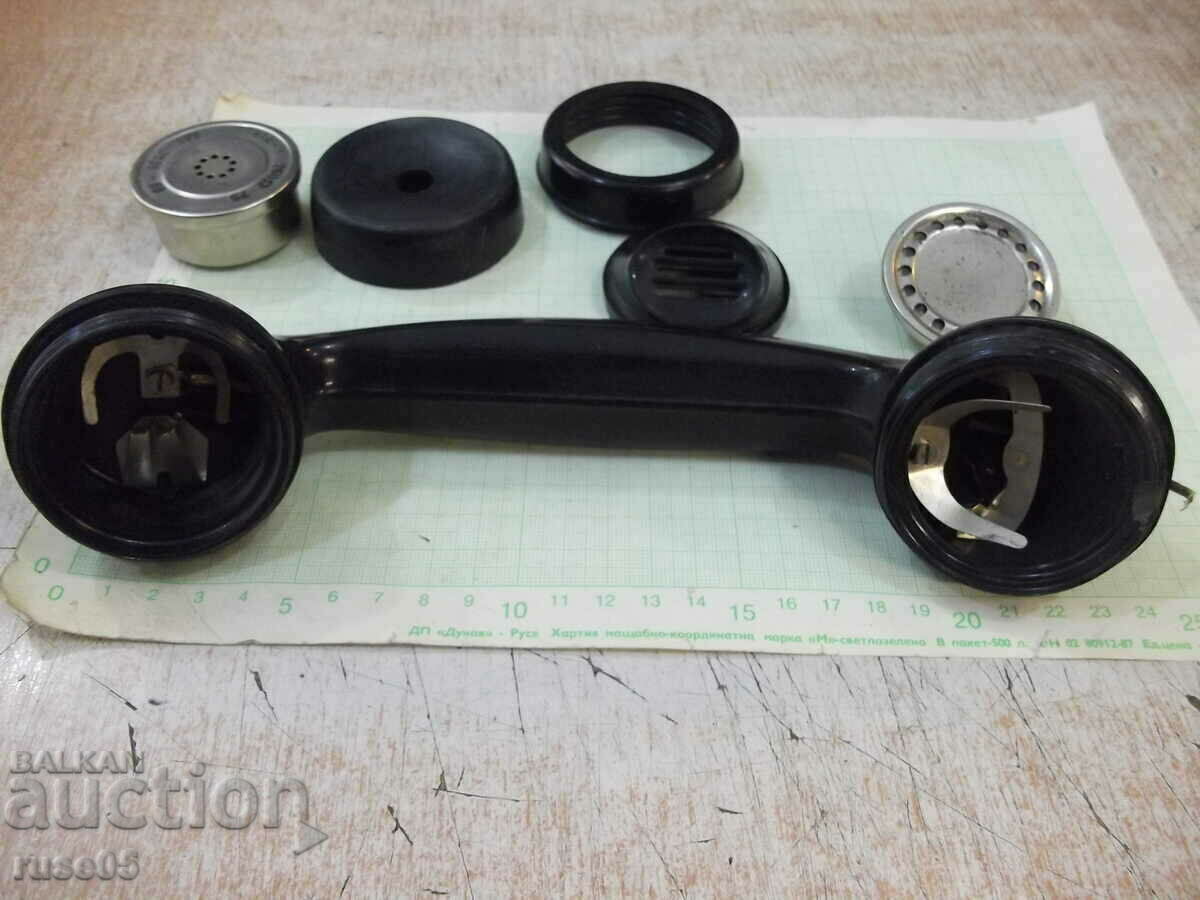 Telephone handset old bakelite black - 7 Telephone handset old bakelite black - 7