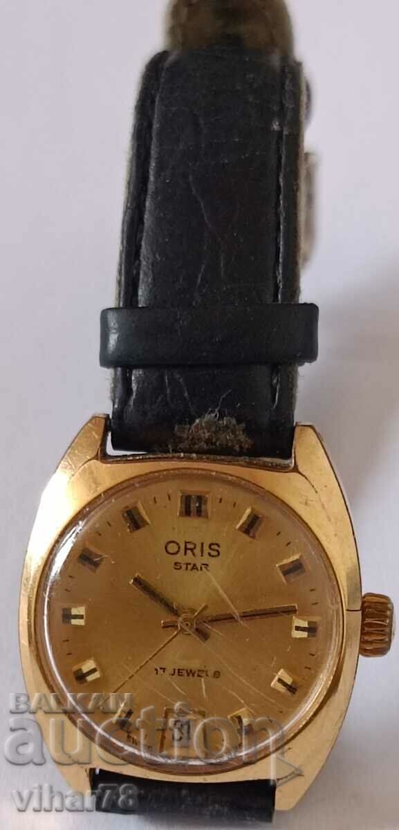 Delivery of Oris women's gold-plated watch