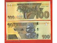 ЗИМБАБВЕ ZIMBABWE 100 $ емисия - issue 2023 НОВА UNC
