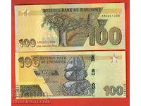 ZIMBABWE ZIMBABWE emisiune de 100 USD - emisiune 2023 NOU UNC