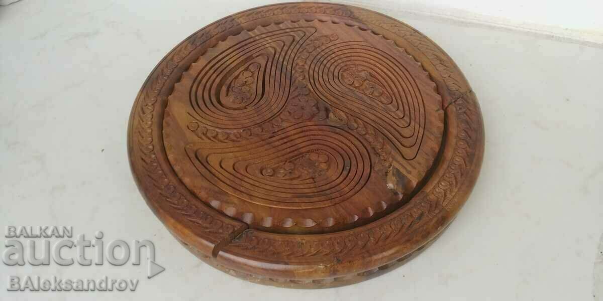 Interesting wooden basket, carving - 6 Interesting wooden basket, carving - 6