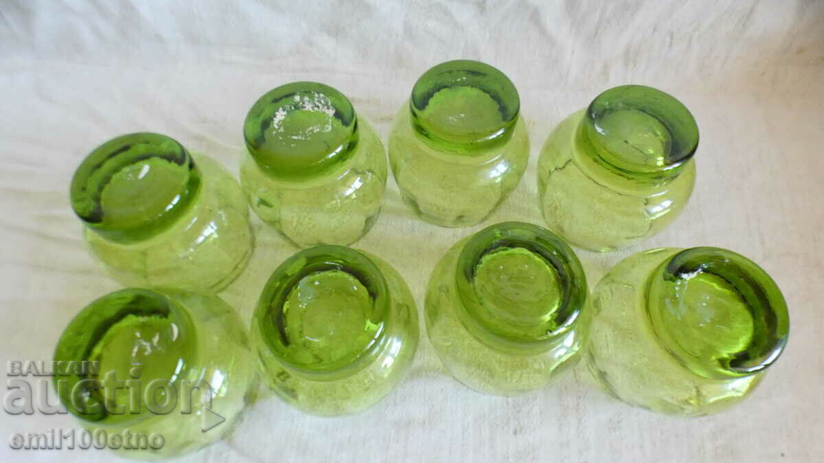 Παράδοση Σετ σέρβις απεριτίφ 8 ποτήρια πράσινο ποτήρι Παράδοση Σετ σέρβις απεριτίφ 8 ποτήρια πράσινο ποτήρι