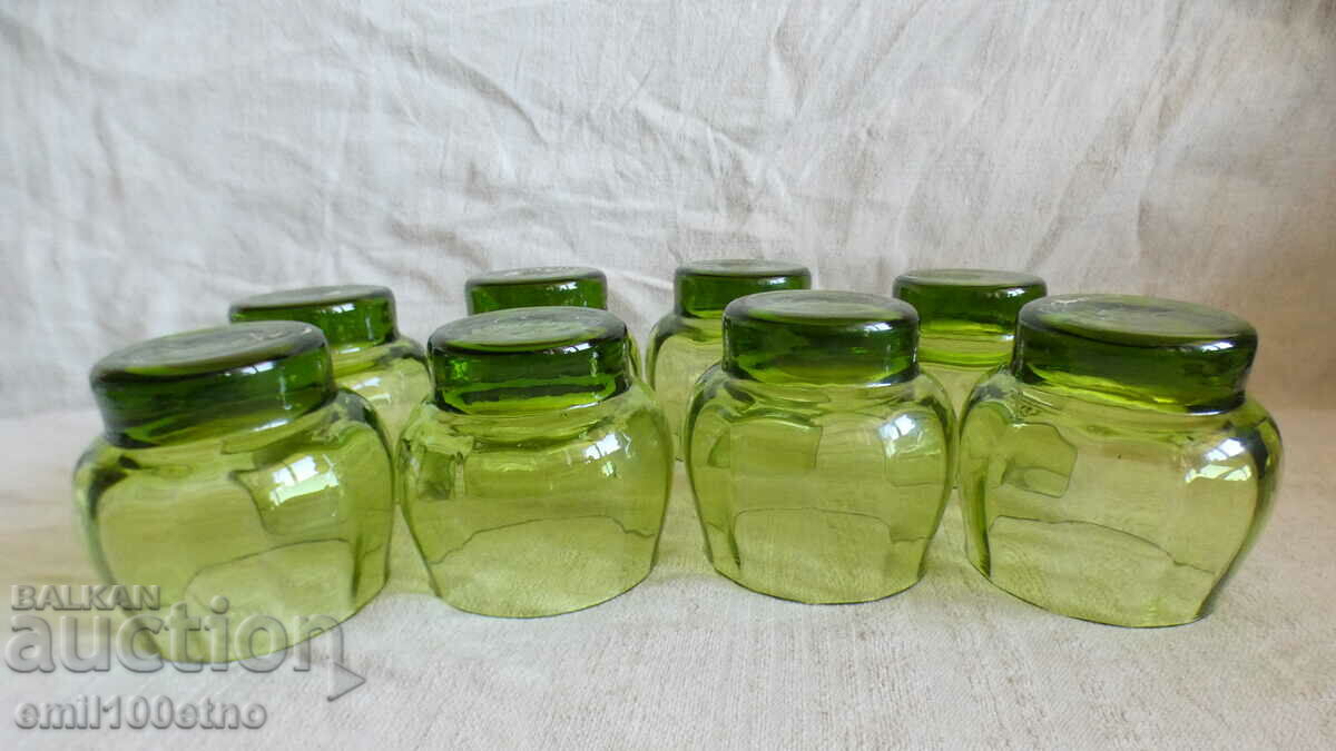 Σετ σέρβις απεριτίφ 8 ποτήρια πράσινο ποτήρι - 5 Σετ σέρβις απεριτίφ 8 ποτήρια πράσινο ποτήρι - 5