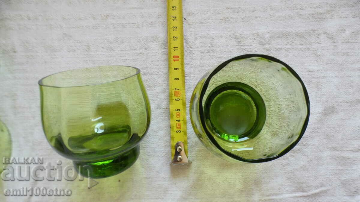 Σετ σέρβις απεριτίφ 8 ποτήρια πράσινο ποτήρι - 6 Σετ σέρβις απεριτίφ 8 ποτήρια πράσινο ποτήρι - 6