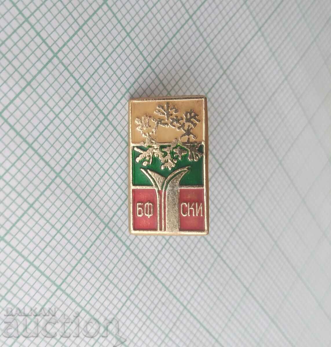 16261 Значка - Българска федерация по ски с цена 1.00 лв. | € 0.51