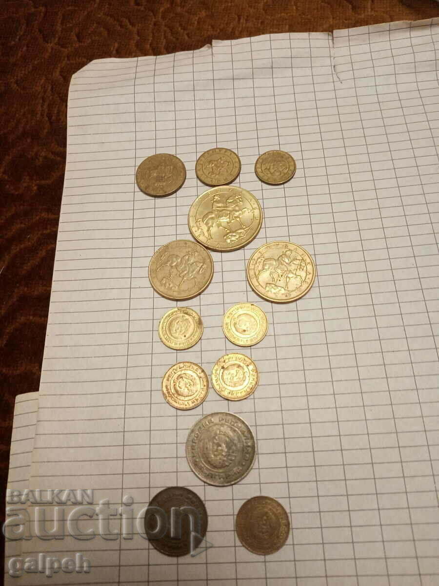 BULGARIA COINS - 13 pcs. - BGN 1.5 - 5 BULGARIA COINS - 13 pcs. - BGN 1.5 - 5