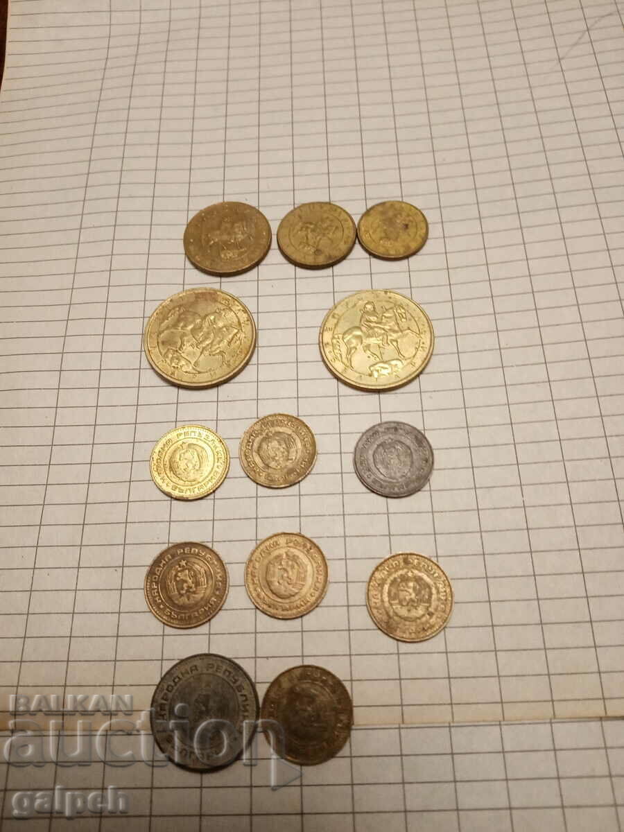BULGARIA COINS - 13 pcs. - BGN 1.5 - 5