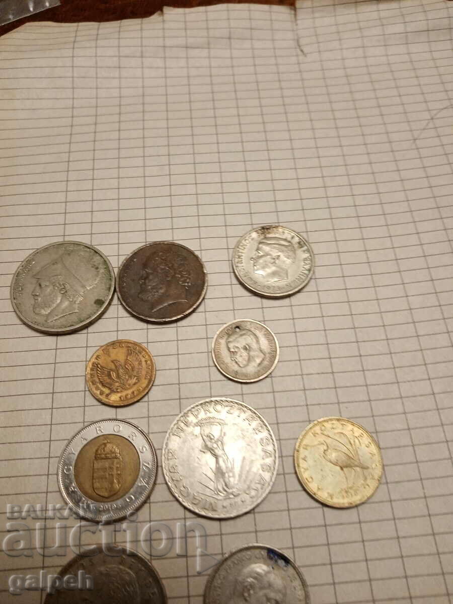 COINS MIXED LOT - 15 pcs. - BGN 2 - 6 COINS MIXED LOT - 15 pcs. - BGN 2 - 6