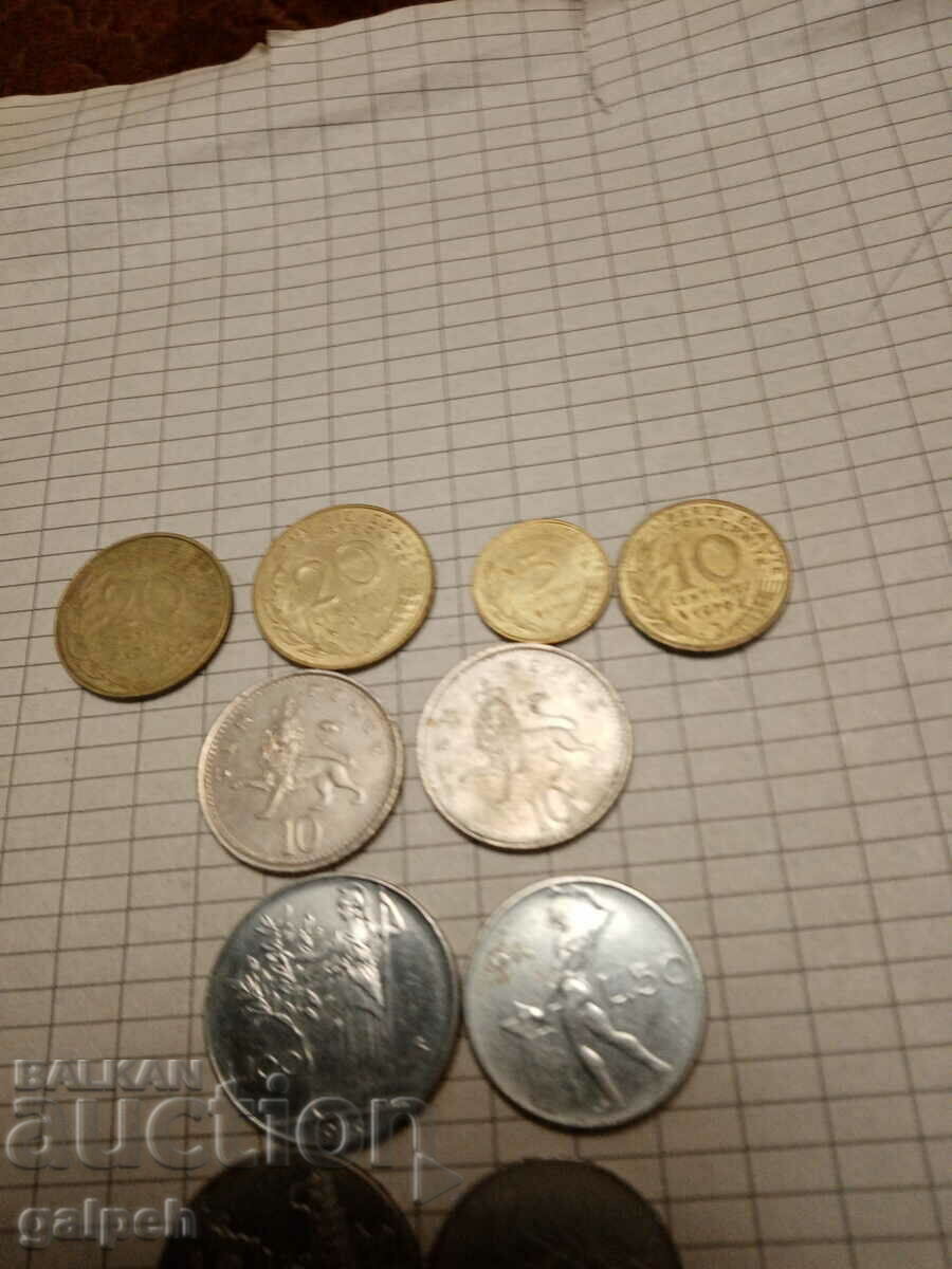 COINS MIXED LOT - 18 pcs. - BGN 2.25 with price 2.25 BGN | € 1.15 COINS MIXED LOT - 18 pcs. - BGN 2.25 with price 2.25 BGN | € 1.15