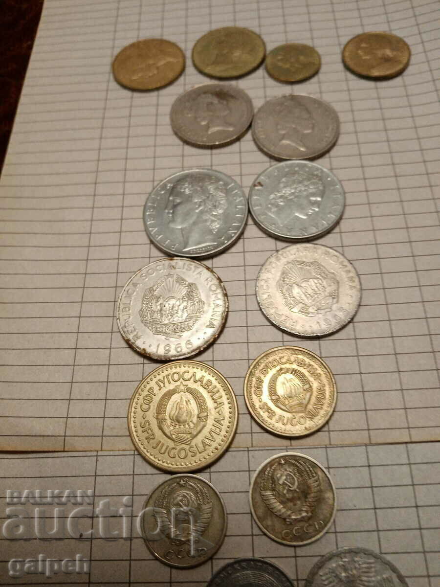 COINS MIXED LOT - 18 pcs. - BGN 2.25 - 6 COINS MIXED LOT - 18 pcs. - BGN 2.25 - 6