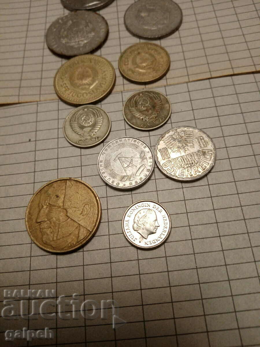 COINS MIXED LOT - 18 pcs. - BGN 2.25 - 7 COINS MIXED LOT - 18 pcs. - BGN 2.25 - 7
