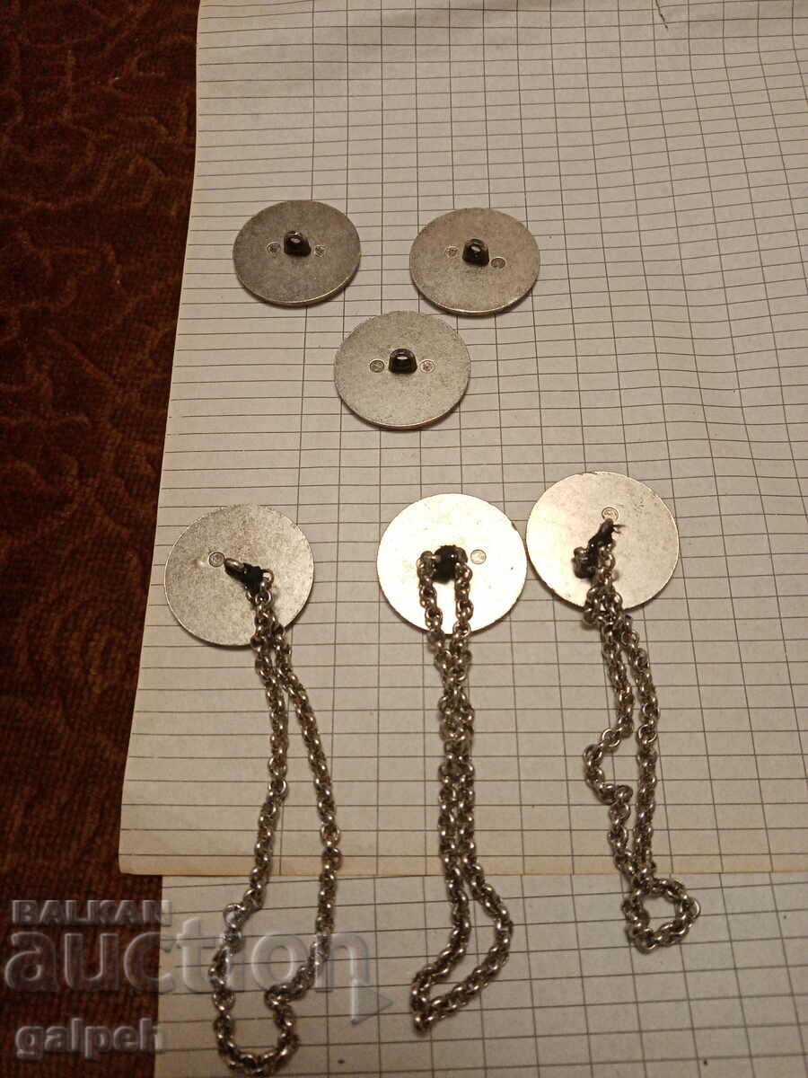 Delivery of METAL BUTTONS - 6 pcs. - BGN 3