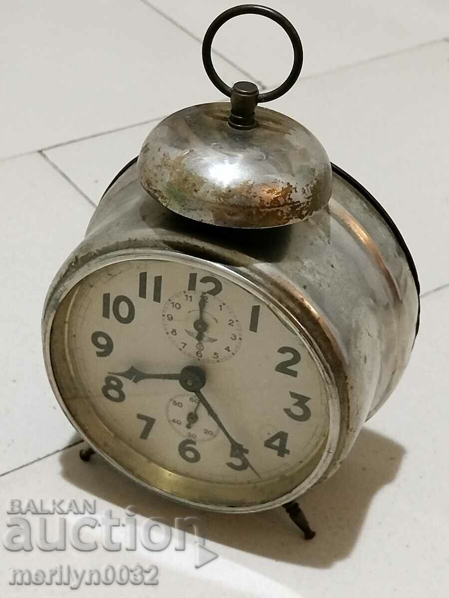 Alarm clock table clock Maute nac. of the 20th century - 6 Alarm clock table clock Maute nac. of the 20th century - 6