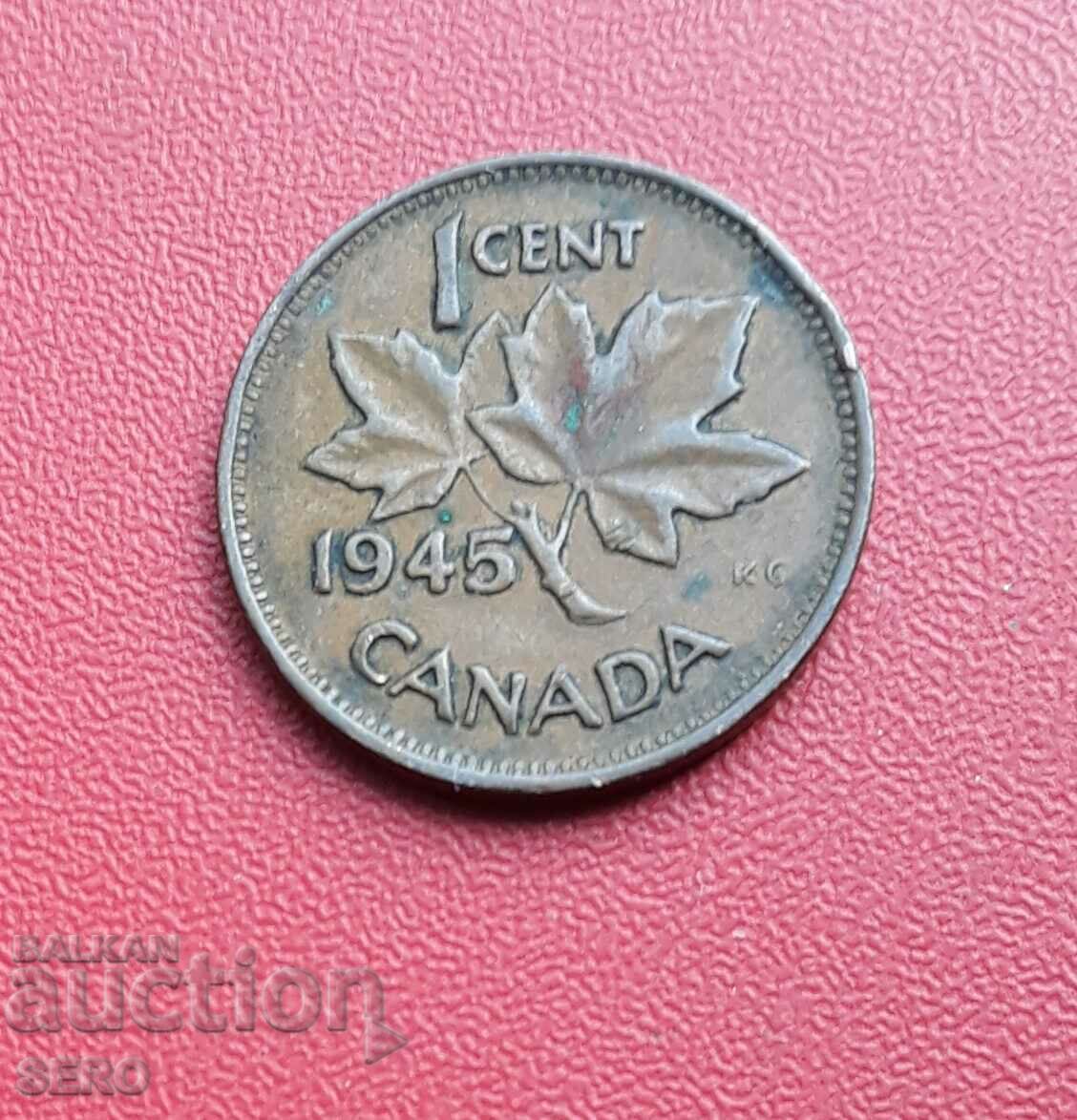 Канада-1 цент 1945