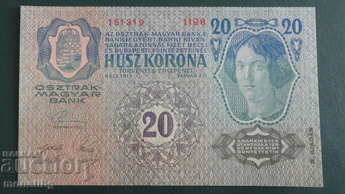 Livrarea Austro-Ungaria 1913 - 20 de crori