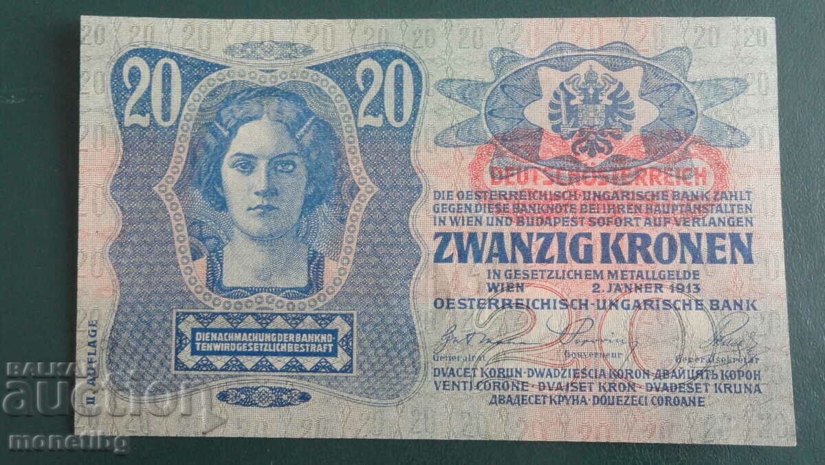 Austro-Ungaria 1913 - 20 de crori