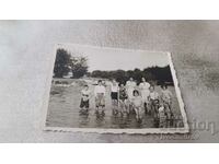 Photo Women and children in the Tundzha River