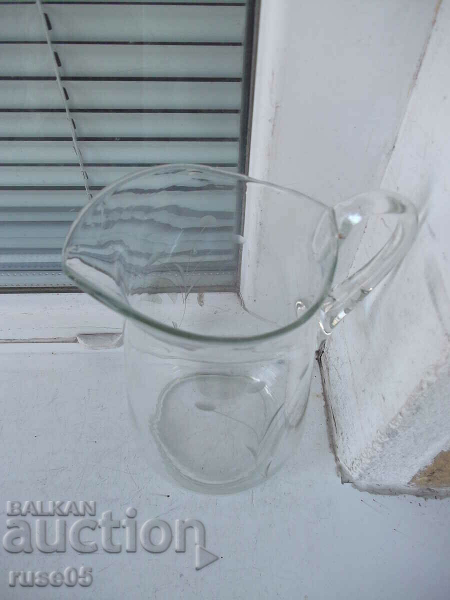 Jug 1.5 liter glass from Soca with price 15.00 BGN | € 7.67 Jug 1.5 liter glass from Soca with price 15.00 BGN | € 7.67